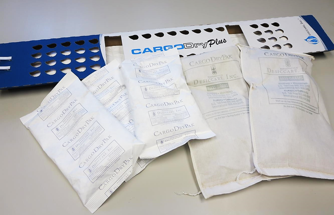 Cargo Dry Desiccant Packs and Strips